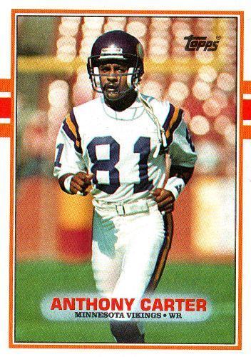 Anthony Carter (American football) MINNESOTA VIKINGS Anthony Carter 79 TOPPS 1989 NFL