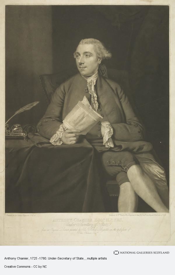 Anthony Chamier Anthony Chamier 1725 1780 UnderSecretary of State National