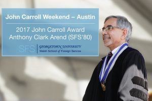 Anthony Clark Arend Anthony Clark Arend SFS80 Receives John Carroll Award School of