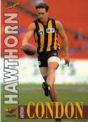 Anthony Condon HAWTHORN Anthony Condon 181 SELECT 1996 Australian Rules Football