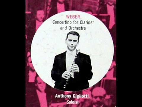 Anthony Gigliotti Weber Anthony Gigliotti 1952 Concertino for Clarinet and