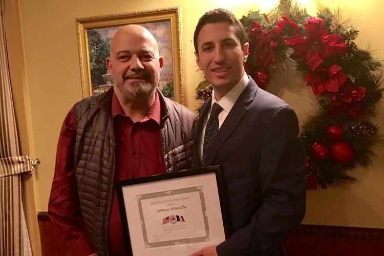 Anthony Ribustello Legislator Tubiolo Invites Actor Anthony Ribustello to Speak at Sons