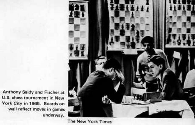 Anthony Saidy JPEG BOBBY1965 Anthony Saidy vs Bobby Fischer US chess