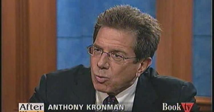 Anthony T. Kronman Words Anthony Kronman Jul 22 2008 Video CSPANorg