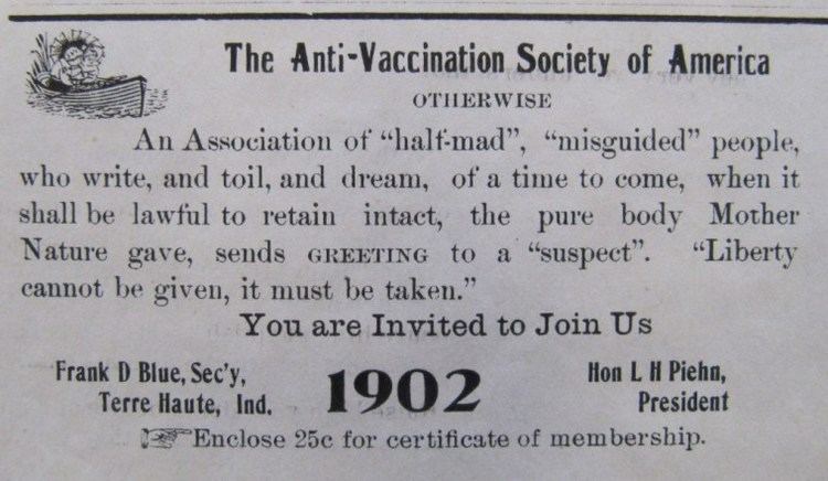 Anti-Vaccination Society of America