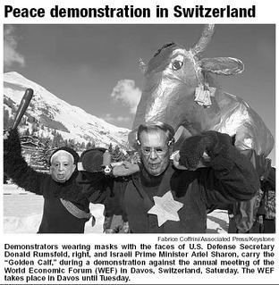 Anti-WEF protests in Switzerland, January 2003