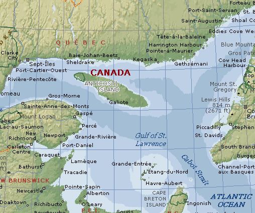 Где на карте залив святого лаврентия. Остров Антикости Канада. Залив Святого Лаврентия на карте Северной Америки. Остров Антикости на карте Северной Америки. Канада залив Святого Лаврентия.