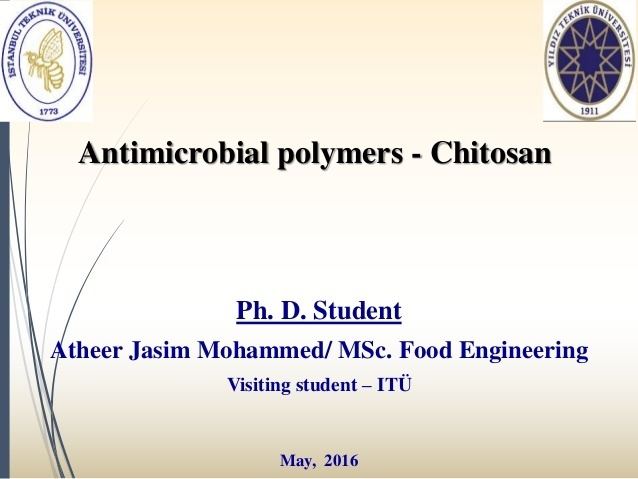 Antimicrobial polymer Antimicrobial polymer chitosan