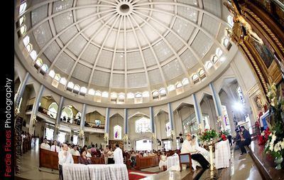 Panoramic view inside the Antipolo Cathedral