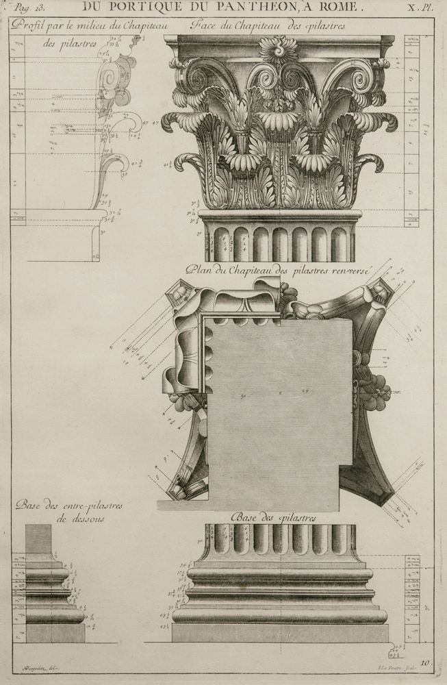 Antoine Desgodetz The Antiquarium Antique Print Map Gallery Antoine Desgodetz