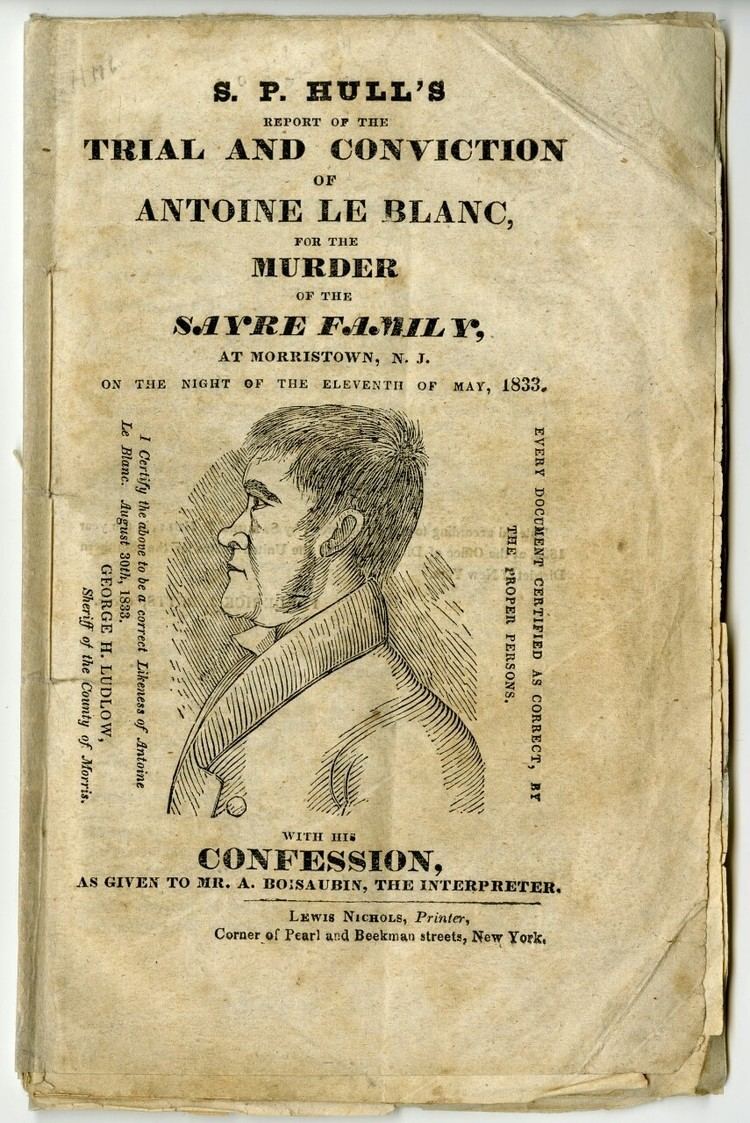 Antoine le Blanc Antoine le Blanc immigrated to New York from Crime Not Forgotten