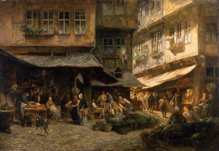 Anton Burger (artist) FileFrankfurt Am MainAnton BurgerDie Schirn am Alten Markt1869