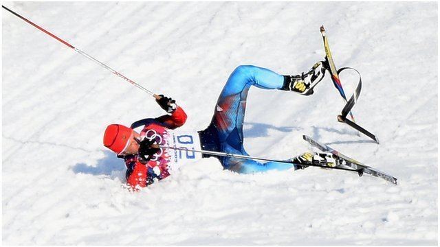 Anton Gafarov Sochi 2014 Russia39s Anton Gafarov skis to finish 39on one