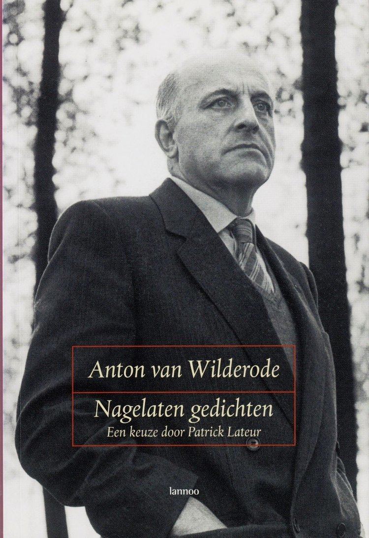 Anton van Wilderode Van Wilderode Anton Schrijversgewijs