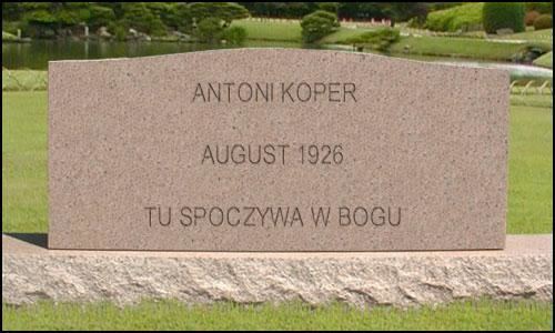 Antoni Koper Antoni Koper 1926 1926 Find A Grave Photos
