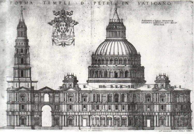 Antonio da Sangallo the Younger The Architecture of St Peters Basilica