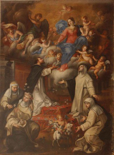 Antonio Madiona Diocesi di Noto Antonio Madiona 1712 Madonna del Rosario e Sante