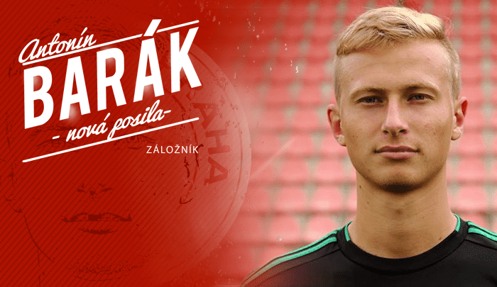 Antonín Barák SK Slavia Praha Slavia zskala reprezentanta do 21 let Pichz