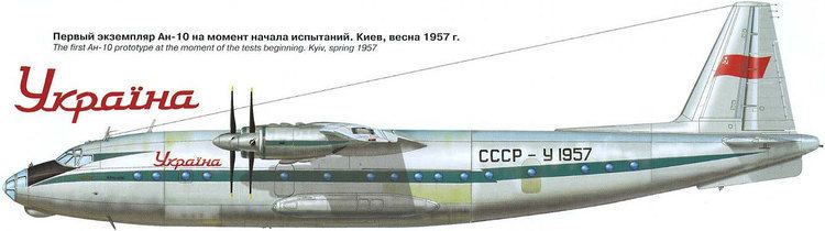 Antonov An-10 WINGS PALETTE Antonov An10An12 CatCub USSRRussia others