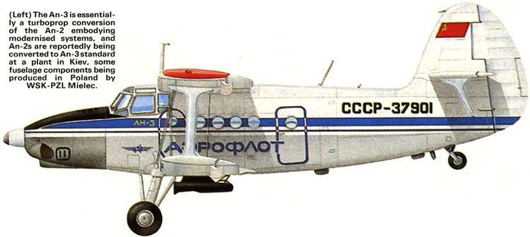Antonov An-3 WINGS PALETTE Antonov An2An3C5Y5 Colt Aeroflot