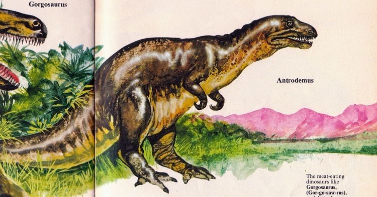 Antrodemus Love in the Time of Chasmosaurs Vintage Dinosaur Art The First