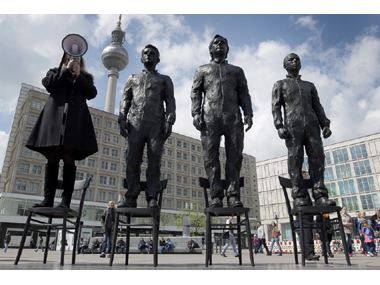 Anything to Say? Anything to say Snowden Assange and Manning statues unveiled in Berlin