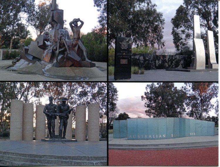 Anzac Parade, Canberra War Memorial Cenotaph Postcard Interactive