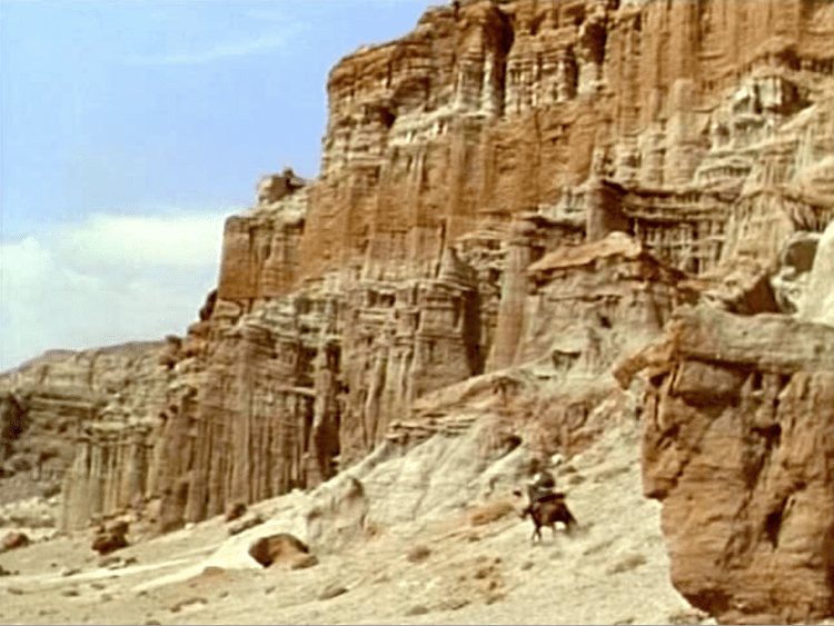 Apache Drums movie scenes Location shooting was done at Red Rock Canyon State Park scenes that must ve been incredible in dye transfer Technicolor The Joshua Trees elsewhere are a 