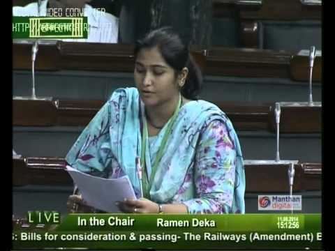 Aparupa Poddar Aparupa Poddar speaks in Lok Sabha on the Railways Amendment Bill
