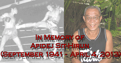 Apidej Sit-Hirun IN MEMORY OF Apidej SitHirun September 1941 April 4