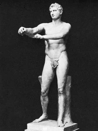Apoxyomenos Lysippus Greek sculptor Britannicacom