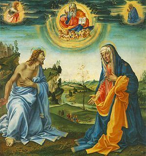 Apparition of Christ to the Virgin httpsuploadwikimediaorgwikipediacommonsthu