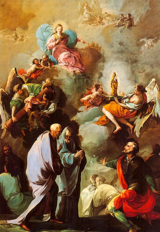 Apparition of the Virgin of the Pillar to Saint James and his Saragossan disciples