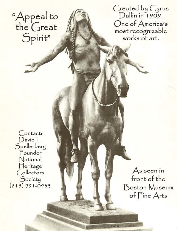 Appeal to the Great Spirit Great American Bronze Works Inc Sculptures Appeal to the Great