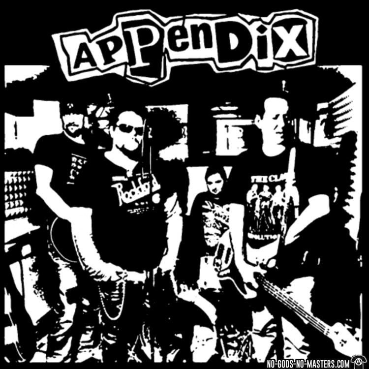 Appendix (band) APPENDIX Bands tshirts NoGodsNoMasterscom