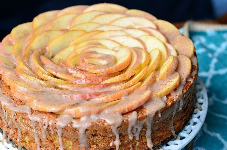 Apple cake Cinnamon Glazed Apple Cake Will Cook For Smiles