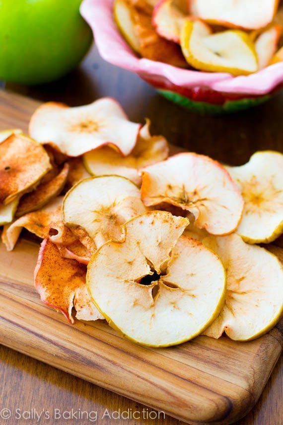 Apple chips Baked Cinnamon Apple Chips Sallys Baking Addiction