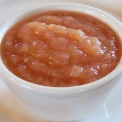 Apple sauce Sarah39s Applesauce Recipe Allrecipescom