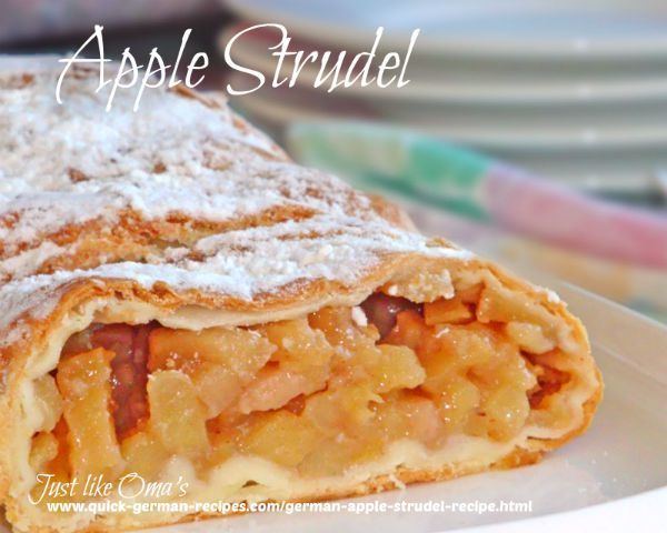 Apple strudel German Apple Strudel Recipe made Just like Oma
