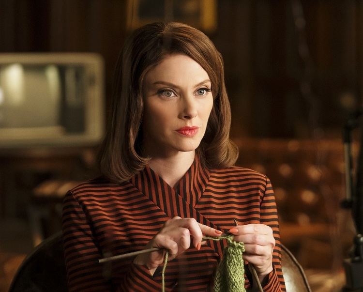 April Bowlby crocheting in one of her scenes in Doom Patrol