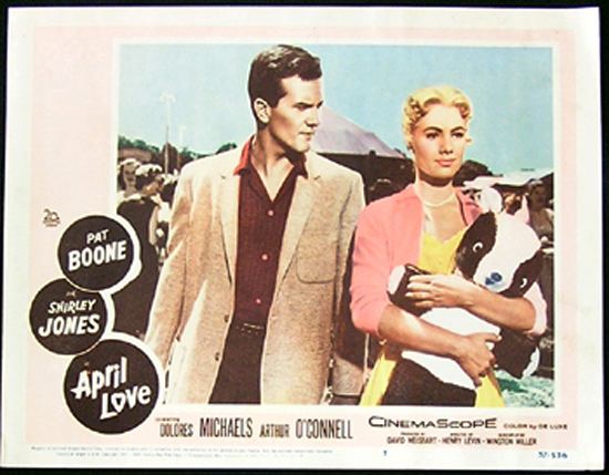 April Love (film) APRIL LOVE Lobby card 8 1957 Pat Boone Shirley Jones