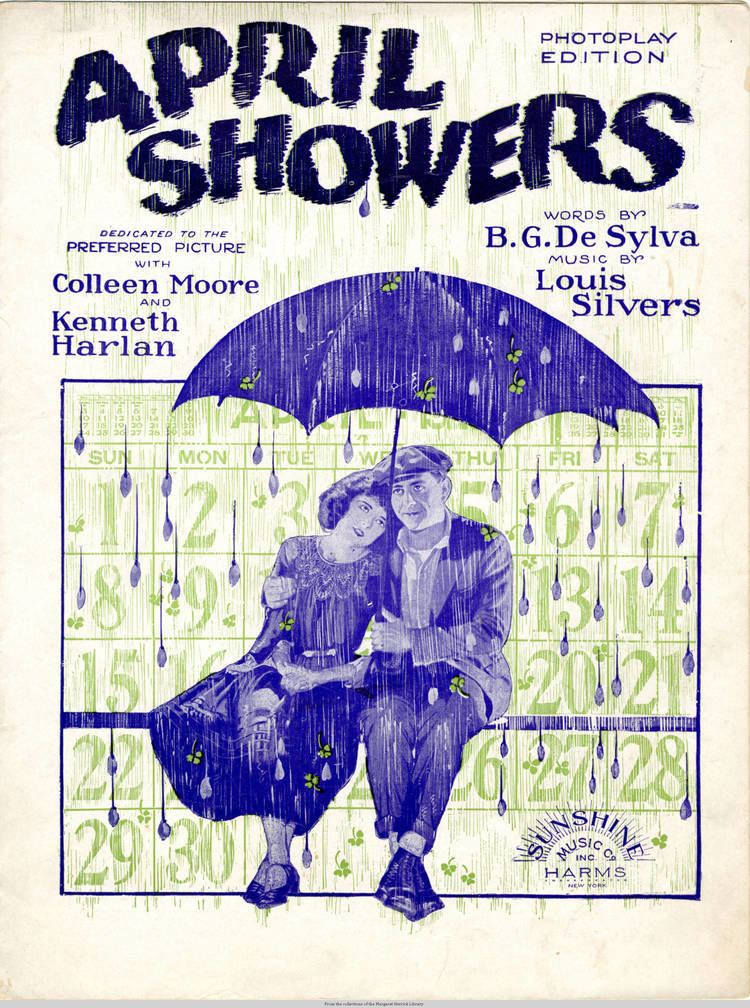 April Showers (1923 film) FileSheet music cover APRIL SHOWERS 1923jpg Wikimedia Commons