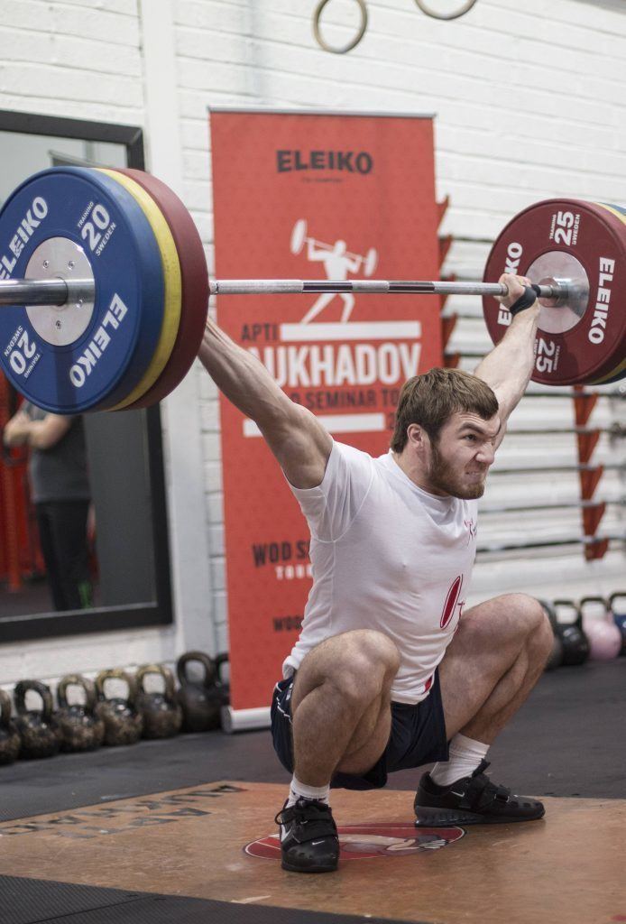 Apti Aukhadov Inspiring Kids for Weightlifting Meet World Champion Apti