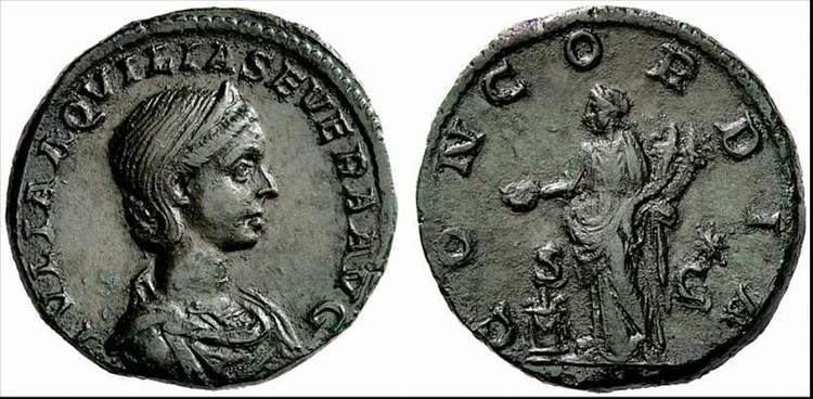 Aquilia Severa Aquilia Severa Roman Imperial Coins reference at WildWindscom