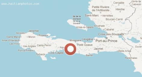 Aquin The map of Aquin in Haiti