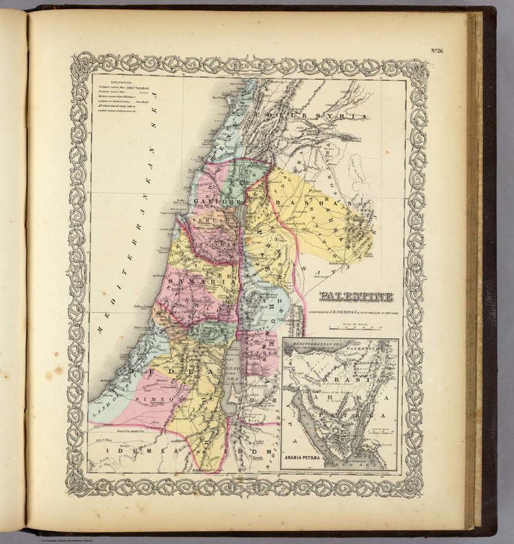Arabia Petraea Palestine with Arabia Petraea David Rumsey Historical Map