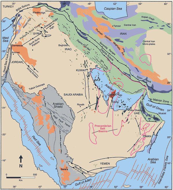 Arabian Plate Arabian Basin Tectonics SEPM Strata