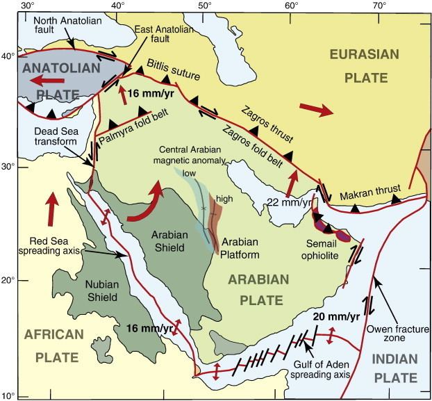 Arabian Plate Arabian Plate AfricanArabian Tectonic Plates