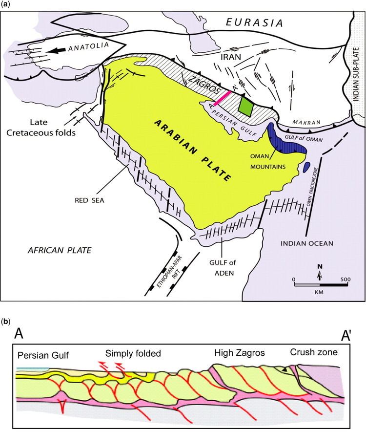 Arabian Plate The influence of Late Cretaceous tectonic processes on sedimentation