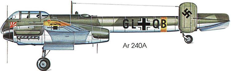 Arado Ar 240 WINGS PALETTE Arado Ar240 Germany Nazi